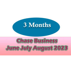 3 Months Chase Business (June, July, August 2023 ) Bank Statement (updated)