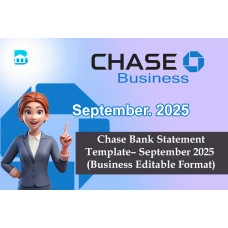 Chase Bank Statement Template – September 2025 (Business Editable Format)