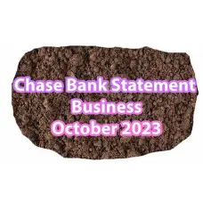 Chase Bank October 2023 Business Statement 