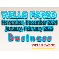 Wells Fargo Bank Statement Template PDF for November 2024–February 2025 